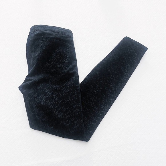 J. Brand Super Skinny Black Suede Textured Pants SZ29 - Picture 5 of 9